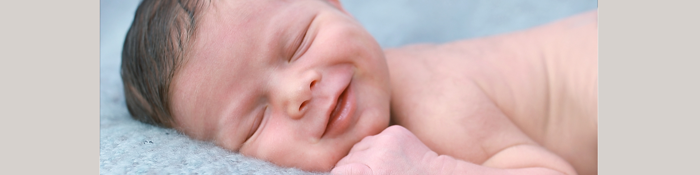 Photograph of newborn Baby Marley